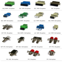 Fornecimento OEM SC FC ST LC Singlemode / Multimodo, Simplex / Duplex, Adaptador de fibra óptica